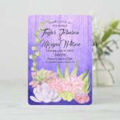 魔法の水の色は紫の結婚肉 招待状 (スタンド正面)