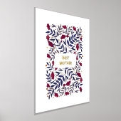 魔法の水の色バーガンディーガーデンマザーズデイ 箔ポスター (レイダウン)