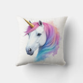 魔法の水彩ユニコーン クッション (裏面)