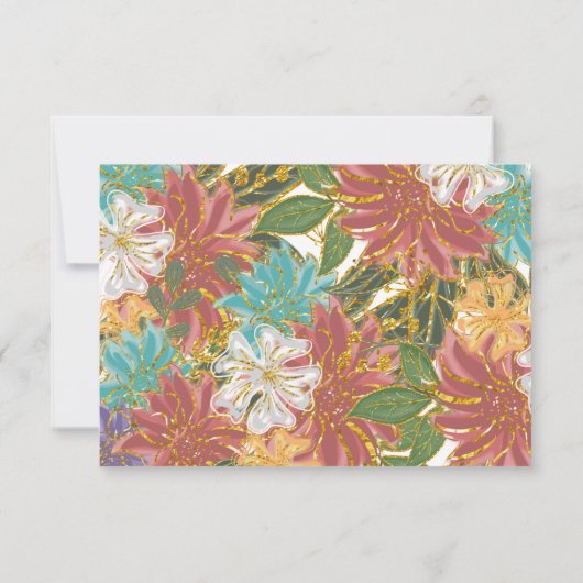 魔法の水彩画のてんとう虫の女の子の誕生日写真 サンキューカード (裏面)