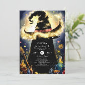 魔法の水彩画ウィザード誕生日 招待状 (スタンド正面)