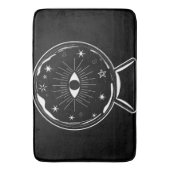 魔法の水晶玉を使った占い・千里眼・全てを見通す バスマット (正面縦)