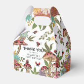 魔法の水色かわいいラディバグガールズ誕生日 フェイバーボックス (裏面サイド)