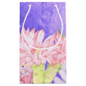 魔法の水色の多肉紫色 スモールペーパーバッグ (裏面)