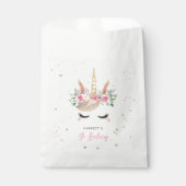 魔法の水色ユニコーン誕生日 フェイバーバッグ (正面)