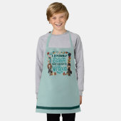 魔法の水色「誓う誓う」 エプロン (着用した状態)