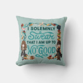 魔法の水色「誓う誓う」 クッション (正面)