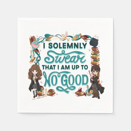 魔法の水色「誓う誓う」 スタンダードカクテルナプキン (正面)