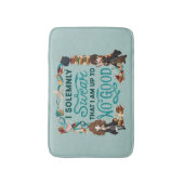 魔法の水色「誓う誓う」 バスマット (正面縦)