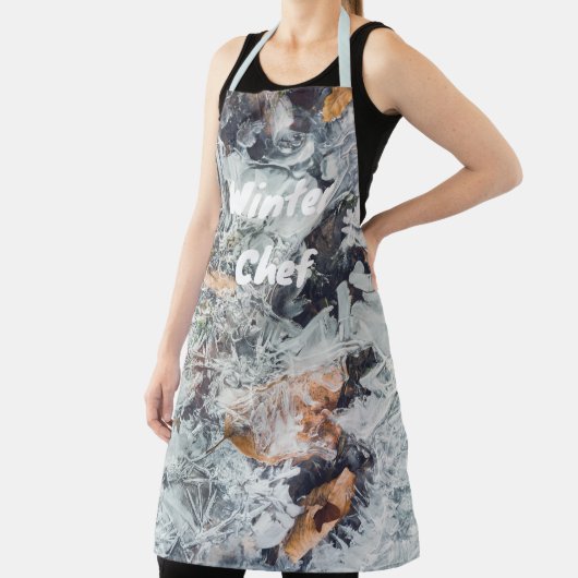 魔法の氷の結晶のパターン落ちたと葉の エプロン (インサイチュ)