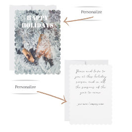 魔法の氷の結晶のパターン落ちたと葉の シーズンカード