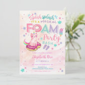 魔法の泡パーティー誕生日招待状 招待状 (スタンド正面)