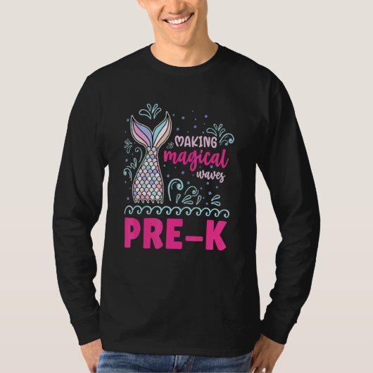 魔法の波を作るK人魚 Tシャツ (正面)