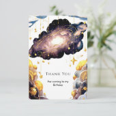 魔法の流れ星 スペース バースデー サンキューカード (スタンド正面)