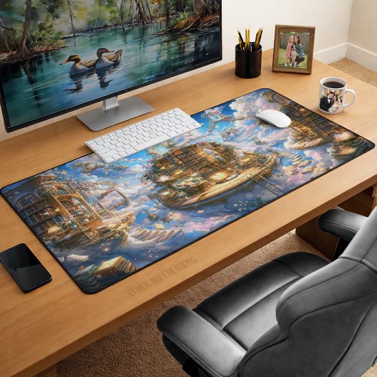 魔法の浮遊図書館ドリームスケープ デスクマット