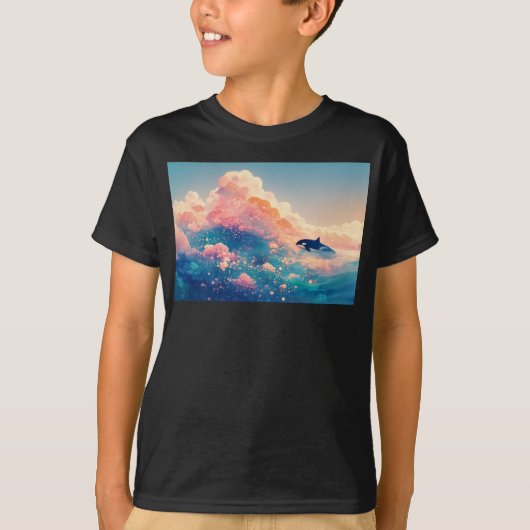 魔法の海のシャチ Tシャツ (正面)