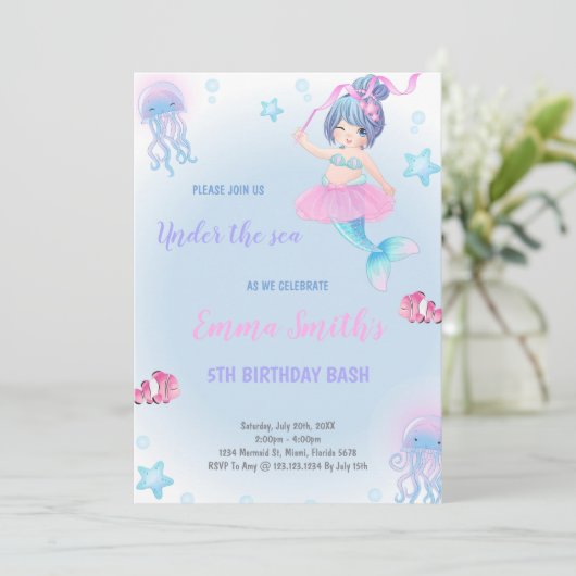 魔法の海の下で女の子のための招待状 招待状 (スタンド正面)