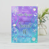 魔法の海の下で甘い16 16th誕生日パーティー 招待状 (スタンド正面)