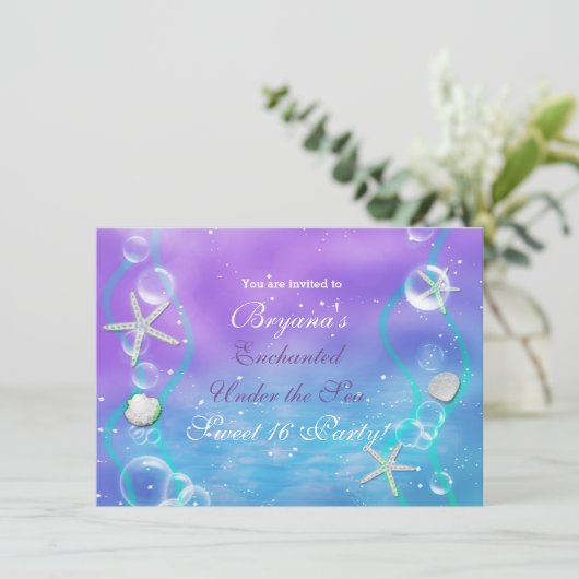 魔法の海の下で魔法のパーティの招待状 招待状 (スタンド正面)