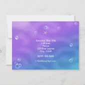 魔法の海の下で魔法のパーティの招待状 招待状 (裏面)