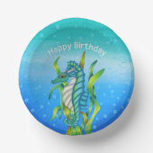 魔法の海シードラゴンホルンノベルブルー ペーパーボウル (正面)