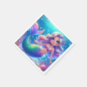 魔法の海底プリンセスマーメイド スタンダードカクテルナプキン (角)