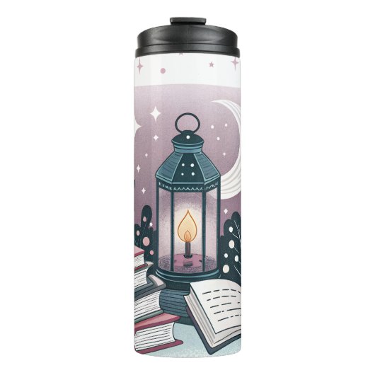魔法の深夜のク読ラブ・ランタン・ブックスタック タンブラー (正面)
