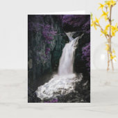 魔法の滝の挨拶状 カード (黄色い花)