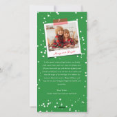 魔法の漫画小妖精や小人メリークリスマスフォトホリデー シーズンカード (裏面)