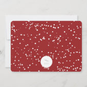 魔法の漫画小妖精や小人メリークリスマスフォトホリデー シーズンカード (裏面)