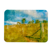 魔法の牧歌的な風景 マグネット (横)