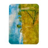 魔法の牧歌的な風景 マグネット (縦)