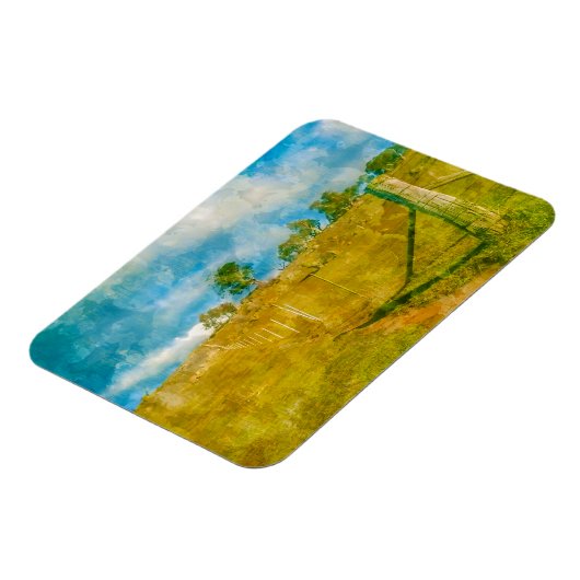 魔法の牧歌的な風景 マグネット (左側)