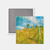 魔法の牧歌的な風景 マグネット (正面/裏面)