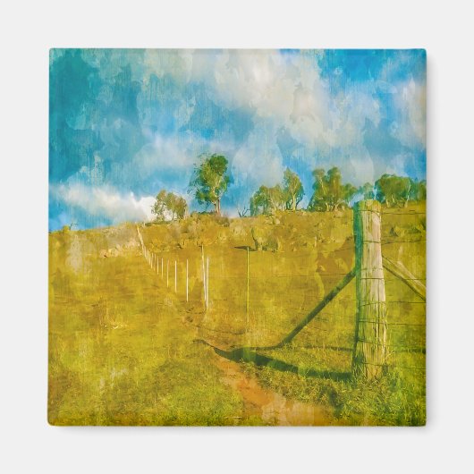 魔法の牧歌的な風景 マグネット (正面)