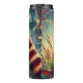 魔法の牧草地に住む不思議な赤いパンダ タンブラー (裏面)