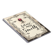 魔法の物語の本レッド・ローズ・フューチャー・ミセス ノートブック (右側)