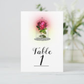 魔法の物語 赤いバラのテーブルナンバー 招待状 (スタンド正面)