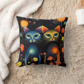魔法の猫たち クッション (ブランケット)