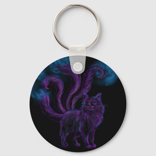 魔法の猫 キーホルダー (正面)