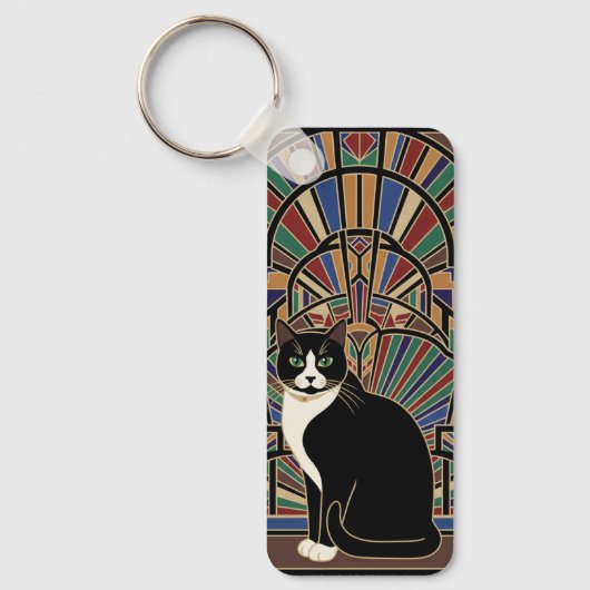 魔法の猫 キーホルダー (正面)