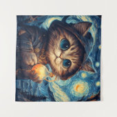 魔法の猫 タペストリー (正面(横))