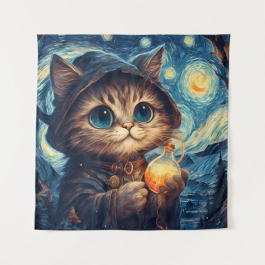 魔法の猫 タペストリー (正面)