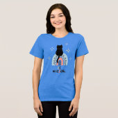 魔法の猫 トライブレンドTシャツ (正面全面)