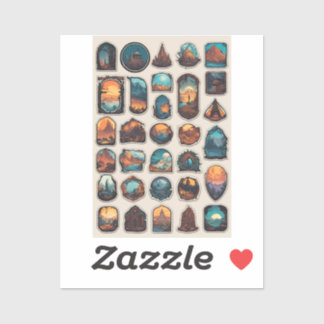 魔法の王国ステッカーシート | ファンタジーコテージ シール