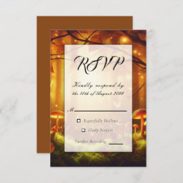 魔法の琥珀の森の結婚童話 出欠カード