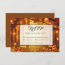 魔法の琥珀の森の結婚童話 出欠カード