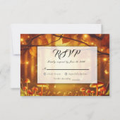 魔法の琥珀の森の結婚童話 出欠カード (正面)