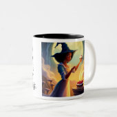 魔法の甘味の小振り – マグカップ – 白 (正面右)