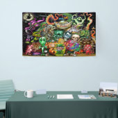 魔法の生き物のバナー 横断幕 (トレードショー)